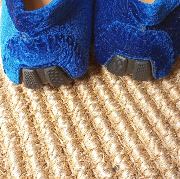 ROYAL SHOES Men's Blue Suede Loafers - Picture 8 of 14